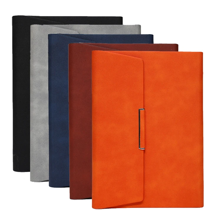 Business Custom Logo Printed Debossed PU Leather Notebook Gift Cover Customized A5 /A6 Organizer Planner Journal Notepad