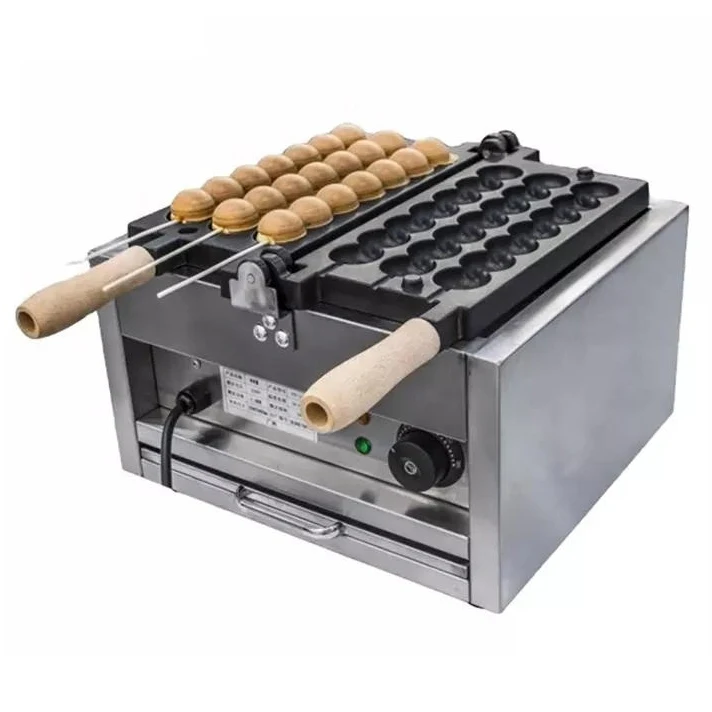 Bakery Machine Commercial Street Snack Food Ball Making Machine Rotary Waffle Stick Maker Dessert Waffle Maker