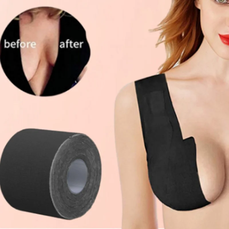 Brown Black Anti-sagging Comfortable Breathable Invisible Breast Tape for Women Lifting Boob