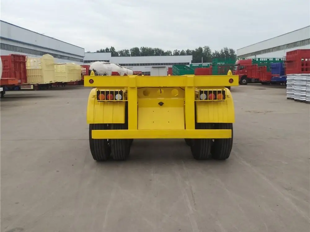 40 FT 20 Feet Skeleton Movable With Lock Chassis Box Storage Cargo Loader Tilt Container Flatbed Utility Semi Trailer