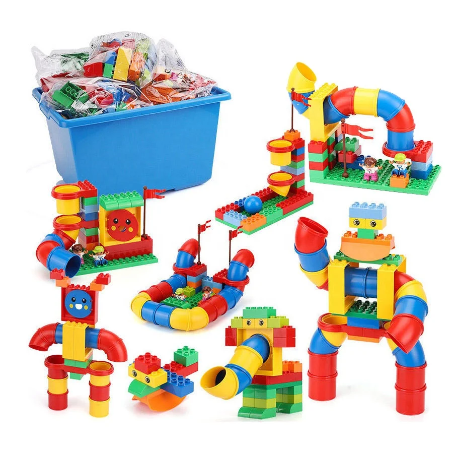 9076 STEM Learning Education Tubes Experiment Set Sensory Construction Toys Pipe Tube Building Blocks