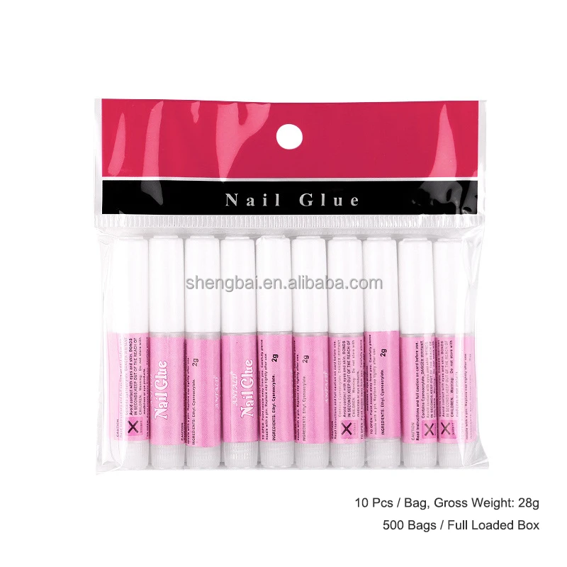
OM 2g Professional DIY Nail Gel for Press on Nails Fast Dry Manicure Non-toxic Mini Bottle Nail Glue 