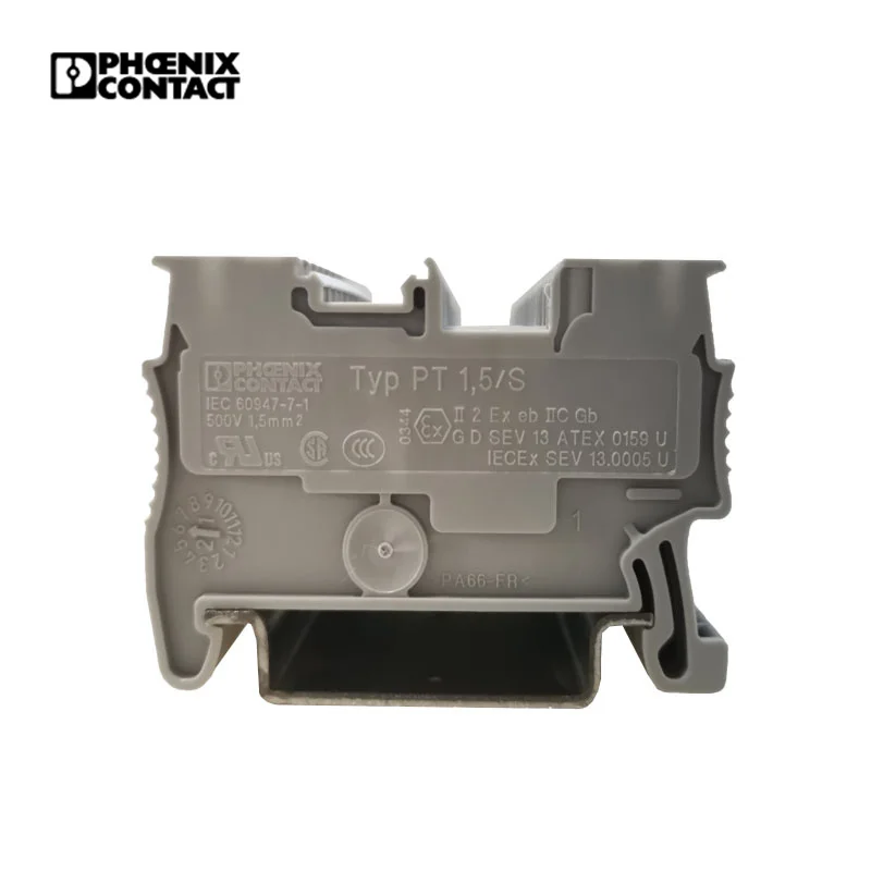 Phoenix PT 1.5/S  Electric Wire Connector Terminal Block Connector / 3208100 PT Push In Terminal Block