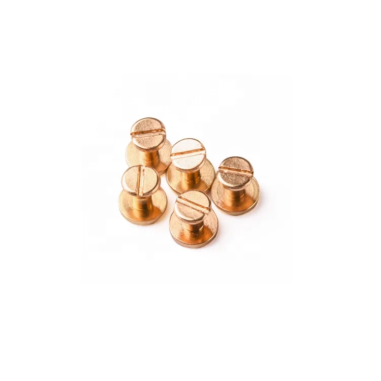 Factory Wholesale Brass Screw Rivet For Leather bag Bookbinding