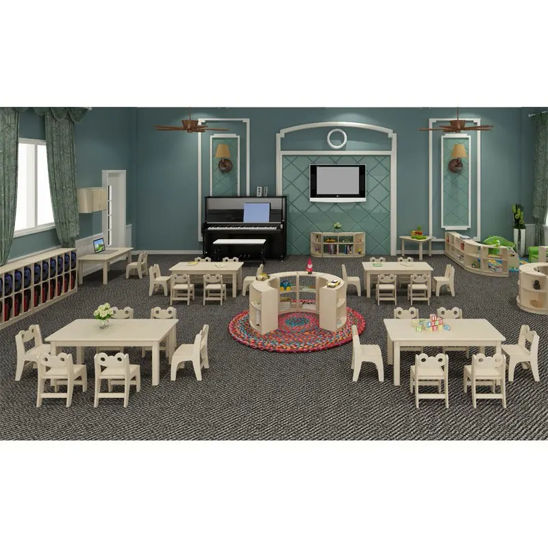 Moetry  Safe Plywood Child Care Classroom Furniture Kids School Furniture