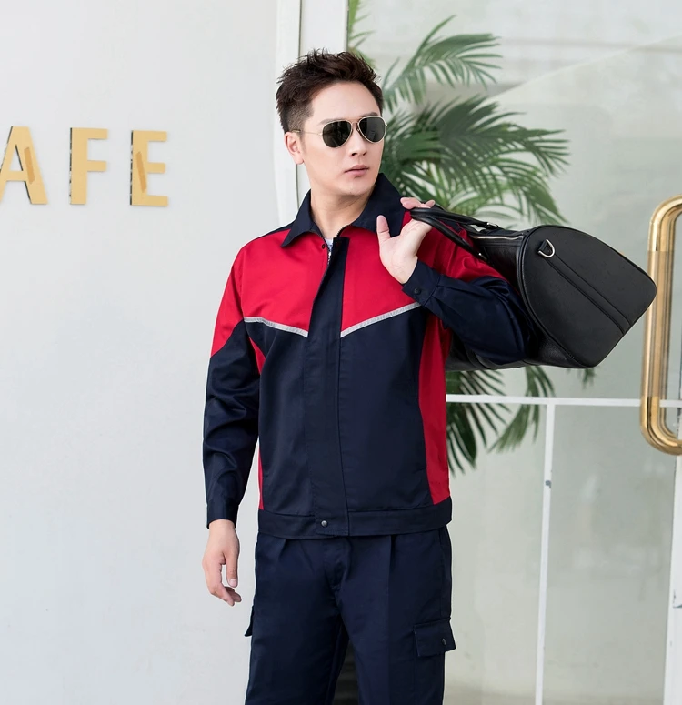 Men Women Working Clothing Set Workwear Suits Jackets&Pants Industrial Factory Car Repair Worker Uniform