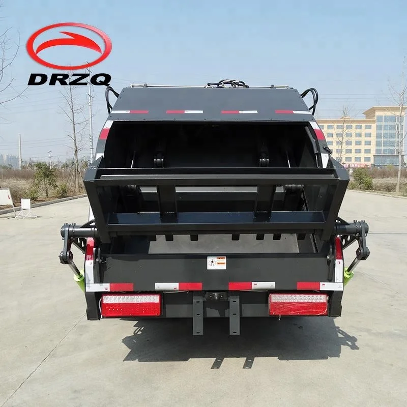5 Tons 4X2 Small Rear Loading foton garbage trucks Compactor Garbage Truck
