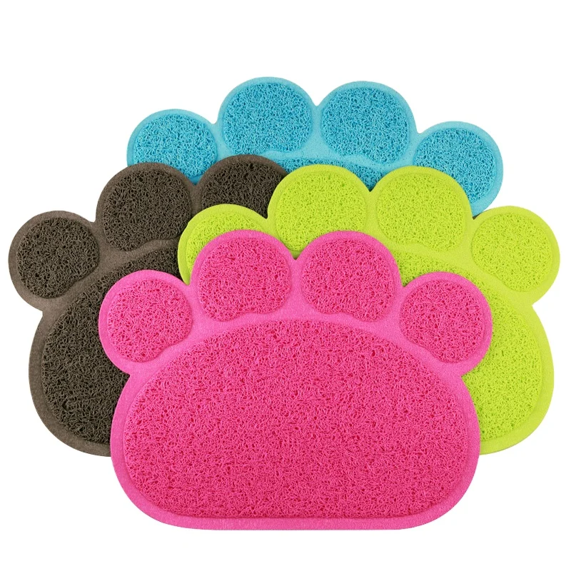 High quality anti slip waterproof large pet pvc coil trapper toilet mat pet cat litter mats cat litter trapping mats