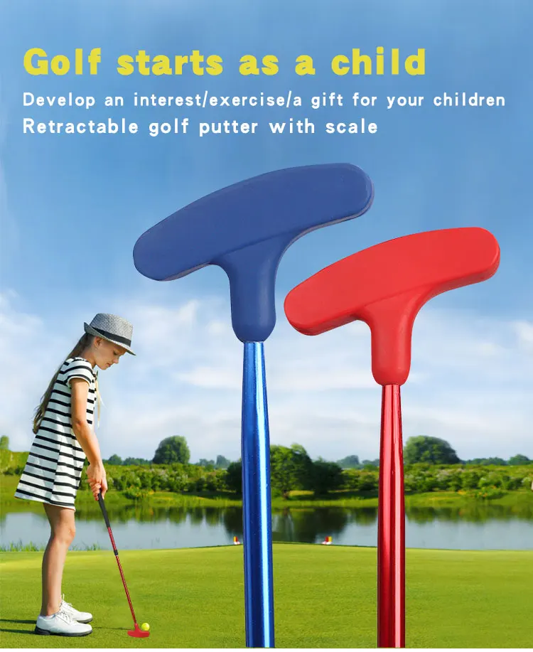 Wholesale custom adjustable for children adults left and right handed practice golf putter