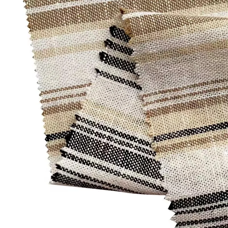 Оптовая продажа, однотонная дышащая ткань для одежды, тканая вискоза, льняная ткань