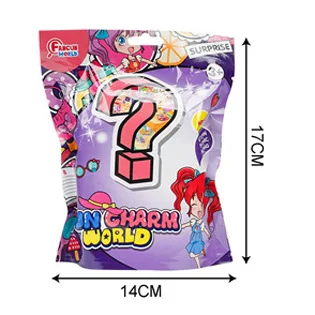 2024 New Kids Pretend Play House Game Toys 4 Style Plastic Fun Charm World Handbag Blind Box Set Toys For Children Gift