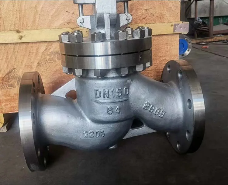 Cast Steel PN40 DN50 Steam And Oil Manual Operated Bellow Seal Stop Globe Valves
