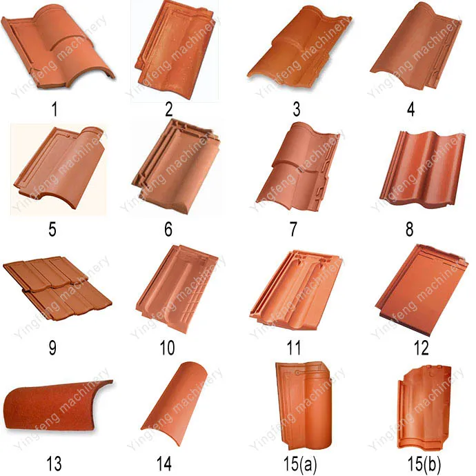 Semi-automatic High Profit 12000 Pcs/8h Clay Roof Tiles Making Machines Cement Tile Machines