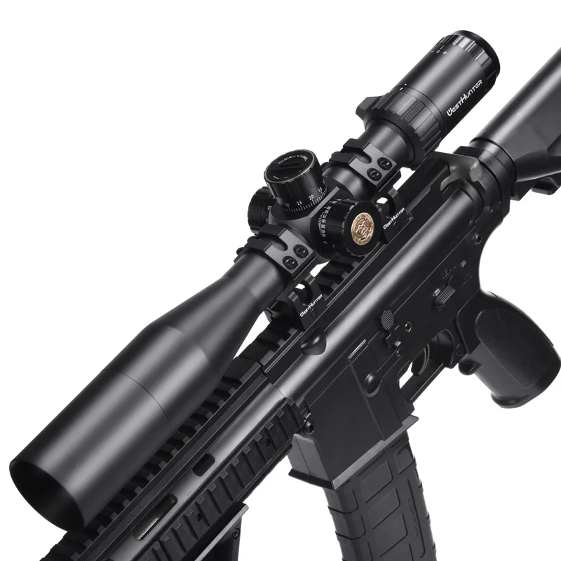  Горячая Распродажа WestHunter HD 4-16X44 FFP первый фокусный плоский оптический прицел для охоты на открытом воздухе военный с широким углом