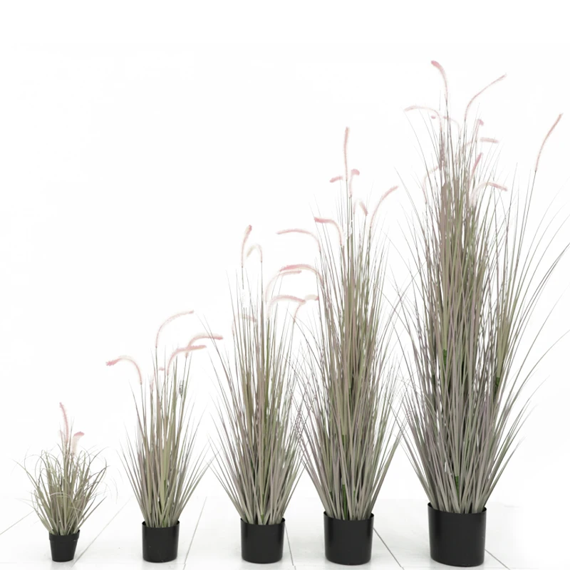 Custom Plastic Green Artificial Onion Grass Green Plant Decoration Simulation Onion Grass Weeds