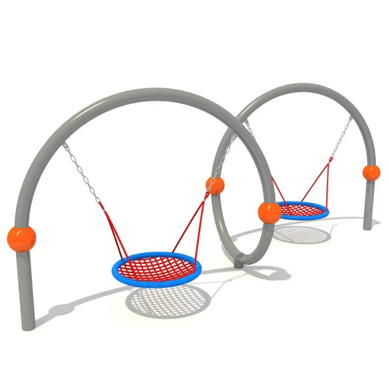 Детское металлическое игровое оборудование, набор качелей для уличной игровой площадки