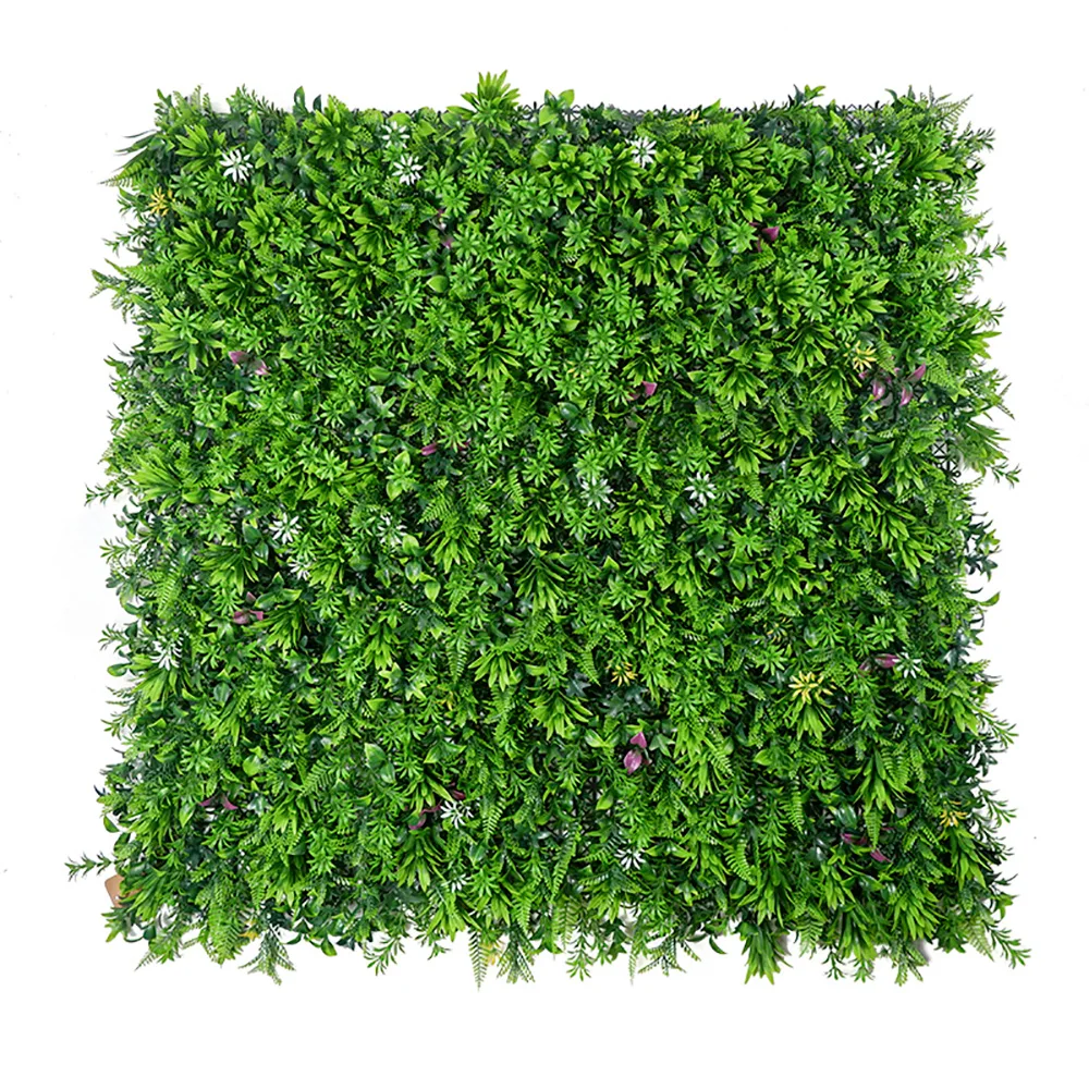 100*100cm hedge panels faux vertical garden greenery wall lavender artificial micro plant for decor party backdrop