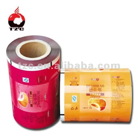 custom printed high density food grade film metallized polyethylene film