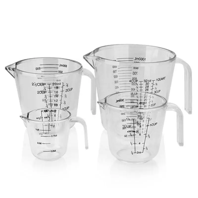 funnel flour liquid easy clean plastic100ml food grade water kitchen measuring cup