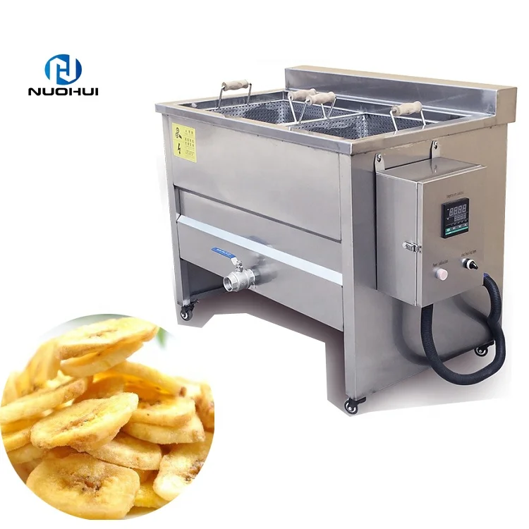 Industrial single tank deep fryer double tank deep fryer with oil filter potato chip fryer deep frying machine for sale