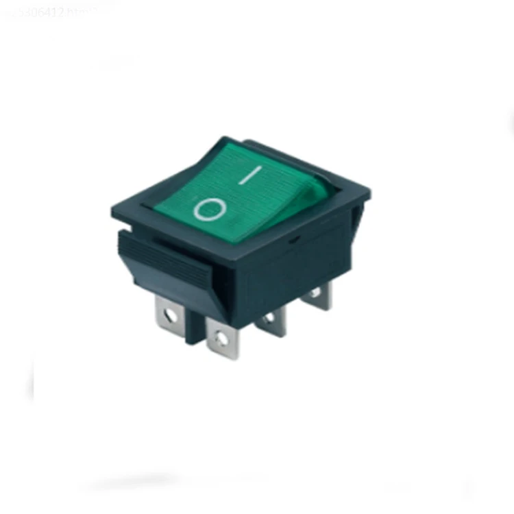 Rocker Switch ON-OFF 6 Pins Electrical equipment  button With Light Power Switch 16A 250VAC/ 20A 125VAC