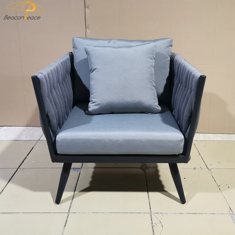 Outdoor Factory Wholesale Rattan Modern Luxury Furniture Most Popular Luxury Patio Restaurant Lounge Rope Sale Garden Furniture