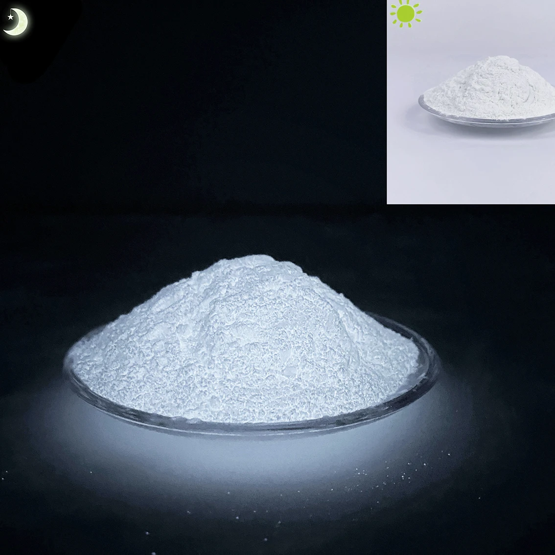 Strontium aluminum photoluminescent pigment powder long time glow white glow in the dark pigment powder