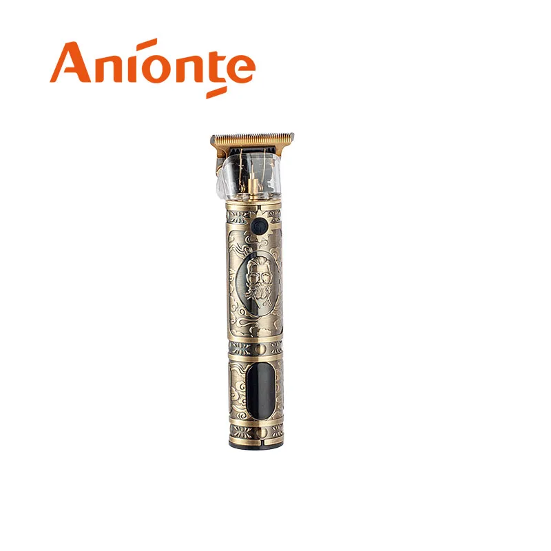 ANIONTE : ATB652: металлический корпус перезаряжаемый двигатель постоянного тока триммер для волос