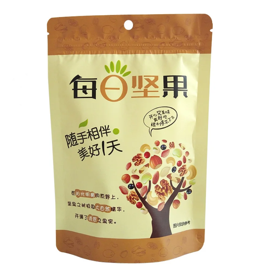 Top Zip Plastic Bag Food Packaging/ 3 Side Seal Zipper Bag/ Stand up Pouch Ziplock Bag for Meat, Pork, Beef, Sea Food