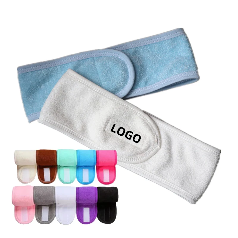 High Quality Simple Soft Comfortable Stretch Washable Spa headband Hair Wrap