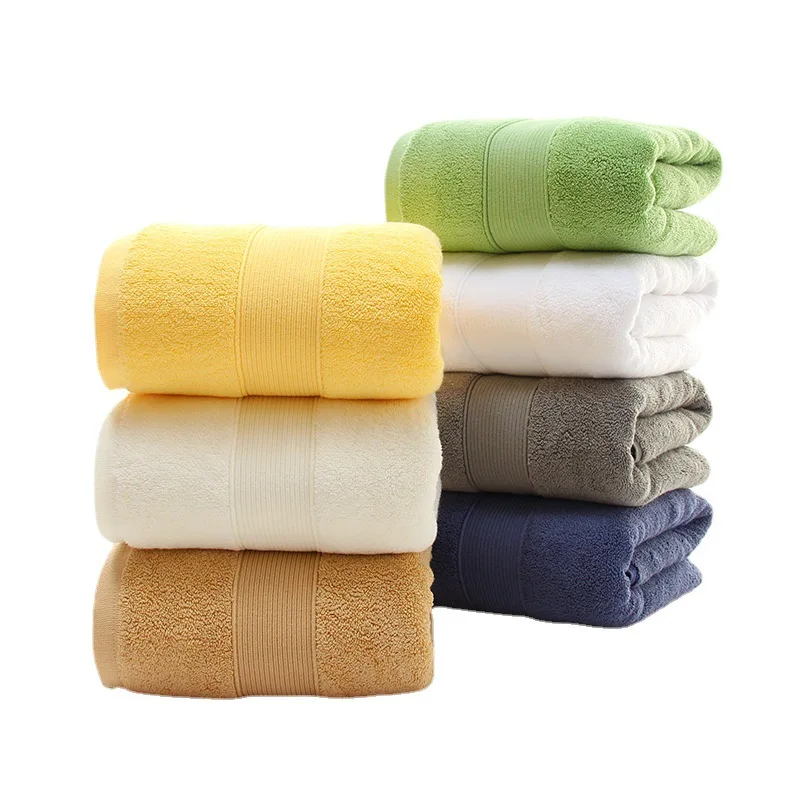 Cotton bath towel 500g combed cotton hotel towel thickened absorbent bath towel gift custom logo