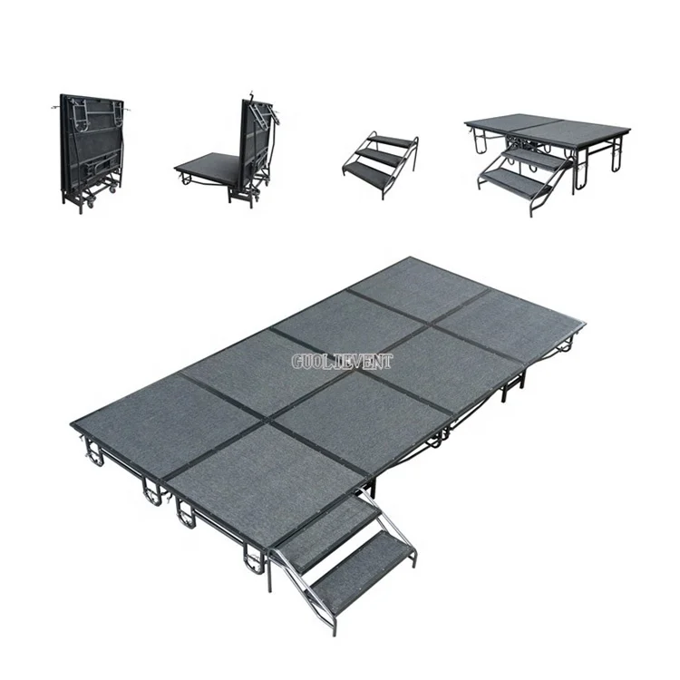 
Cheap Indoor Portable Folding Stage Mobile Folding Stage for Event 