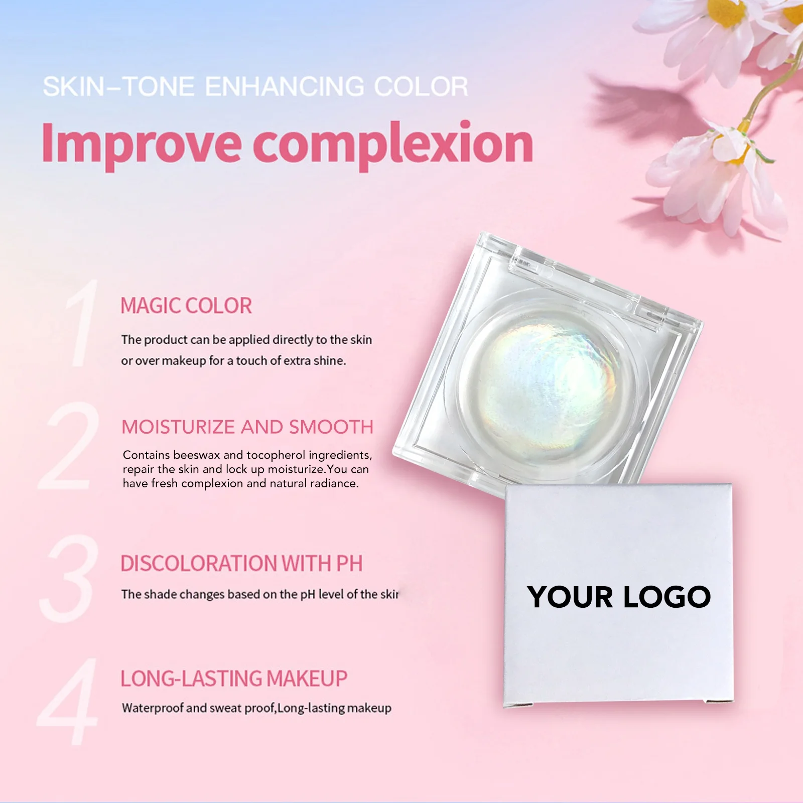 Cheek Blush Transparent Vegan Blush Private Label Custom Cream Blusher Packaging Color Changing Blush