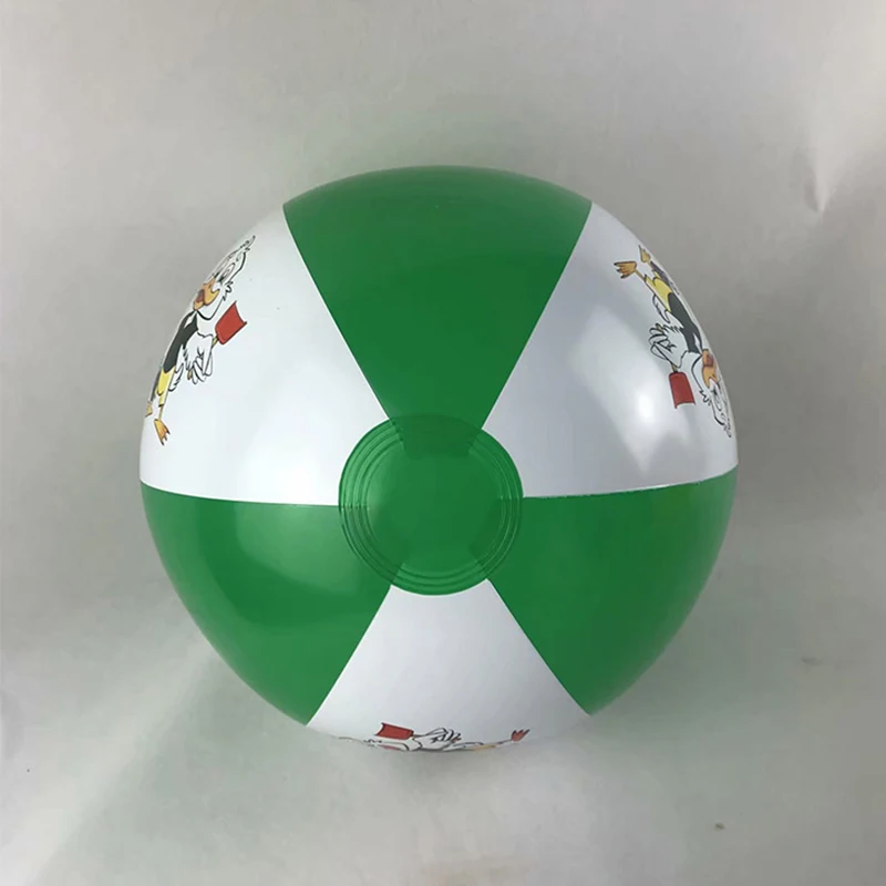 Custom plastic PVC inflatable beach ball with logo printed