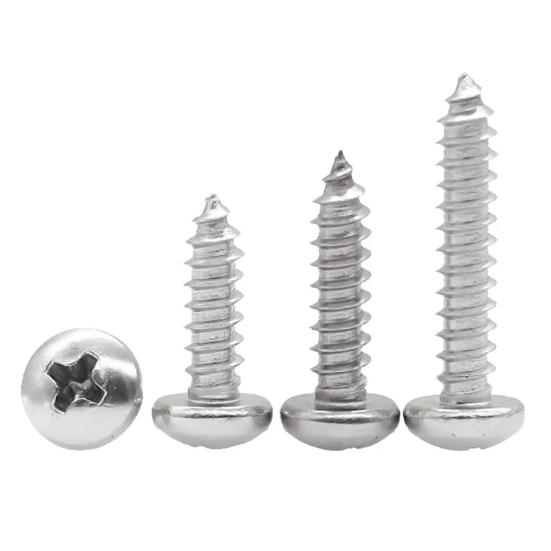 M1-M8 Stainless Steel 304 Phillips Pan Head Self Tapping Screws