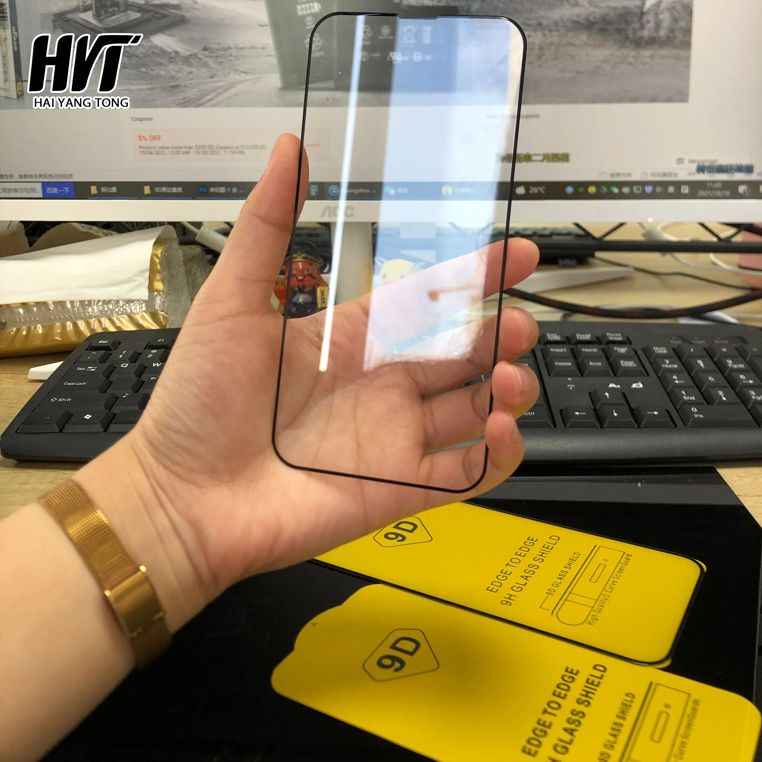 Защитная пленка для Iphone 13 Pro/13 Pro Max/13 Mini 9h 3d 5d 6d 9d 21d закаленное стекло с клеевым покрытием полное
