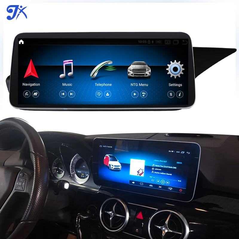 12.3 inch X204 octa core android 12 car multimedia player for Mercedes Benz GLK Class 2010-2018 4G sim car dvd radio stereo