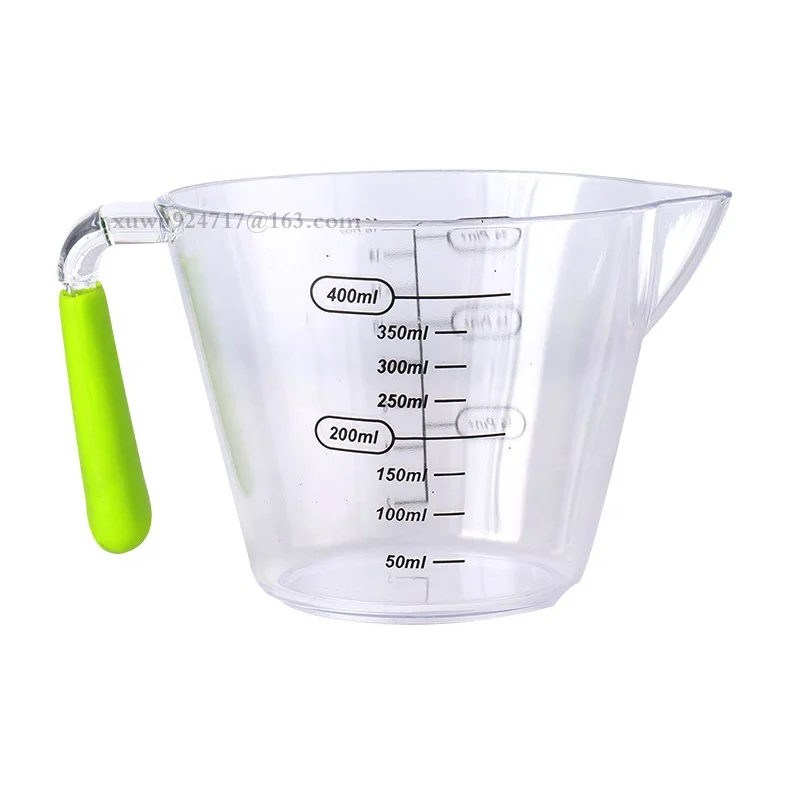 Home Kitchen Baking Tools PS Resin 400ml Measuring Cup Plastic Measuring Cup Device Three Kinds Of Scale With Handle