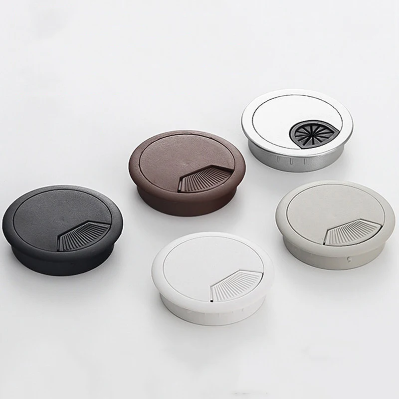 Hot Selling Plastic Round Wire Box Cable Management Box Conference Desk Table Cable Management Office Furniture Plastic Grommet