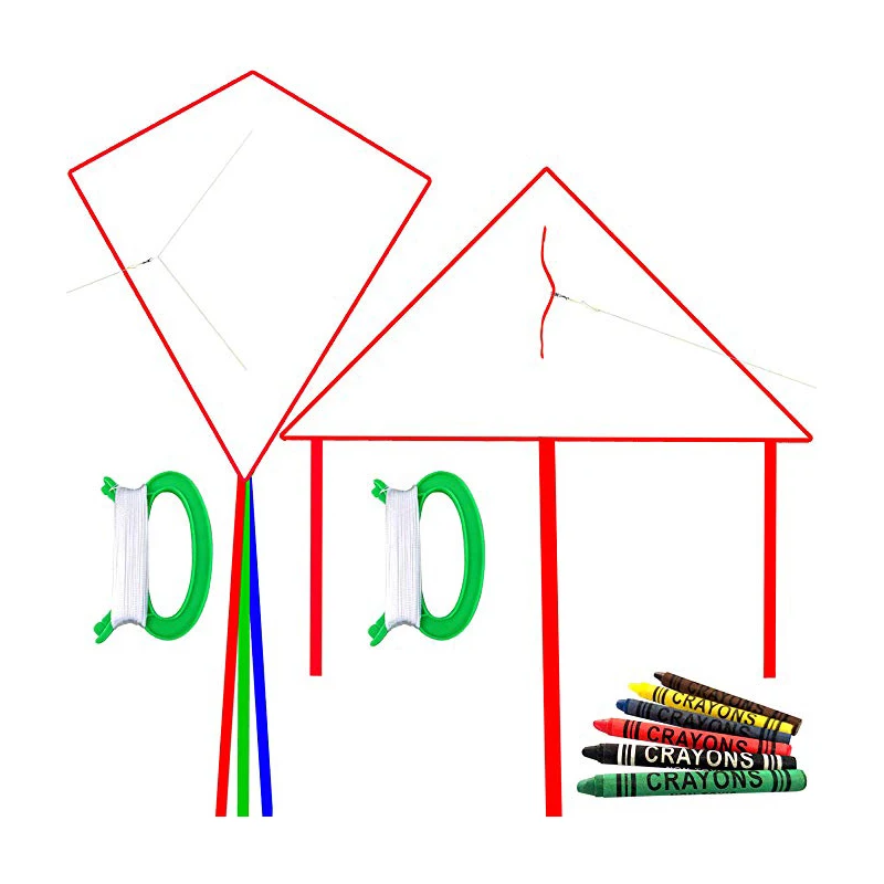 outdoor sport DIY teaching toys kite for promotion