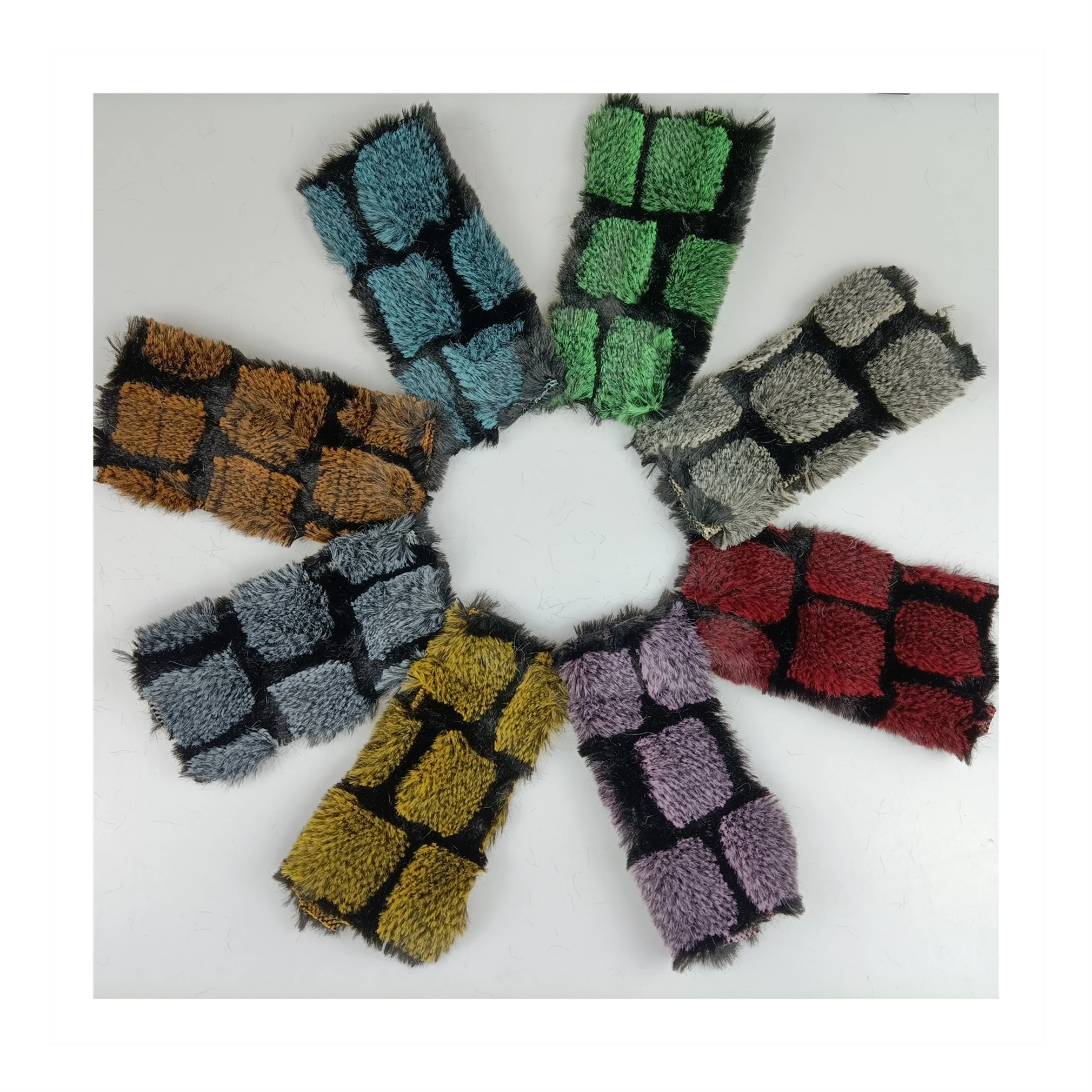 Высокое качество и вес жаккардовая норковая ткань из искусственного меха кролика готовая к отправке мягкая теплая для одежды/игрушек