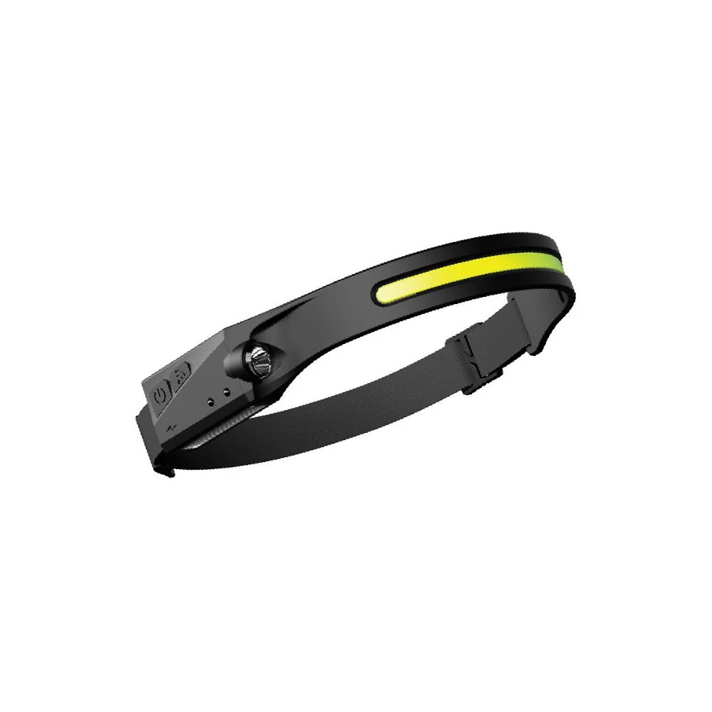 Waterproof USB Rechargeable LED Headlamp with Motion Sensor Bright Beam Head Lamp Flashlight for Camping Fishing