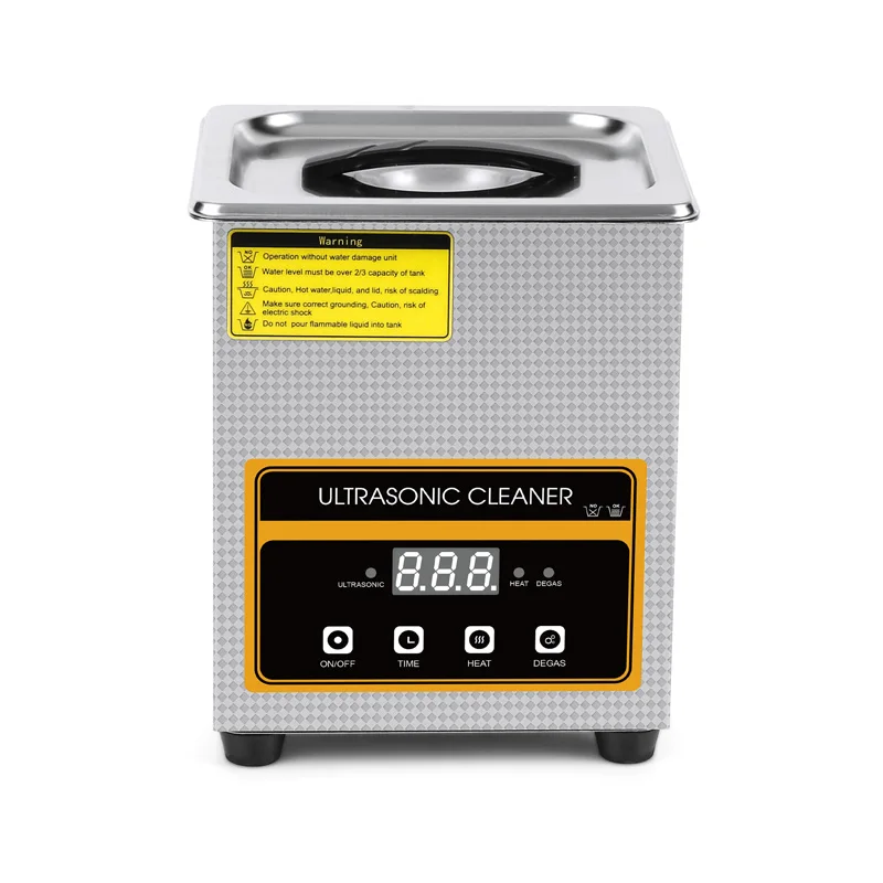 Household Ultrasonic Cleaner Stainless Steel Bath 60W Piezoelectric Transducer Glasses Cellphone Board Jewelry Washer