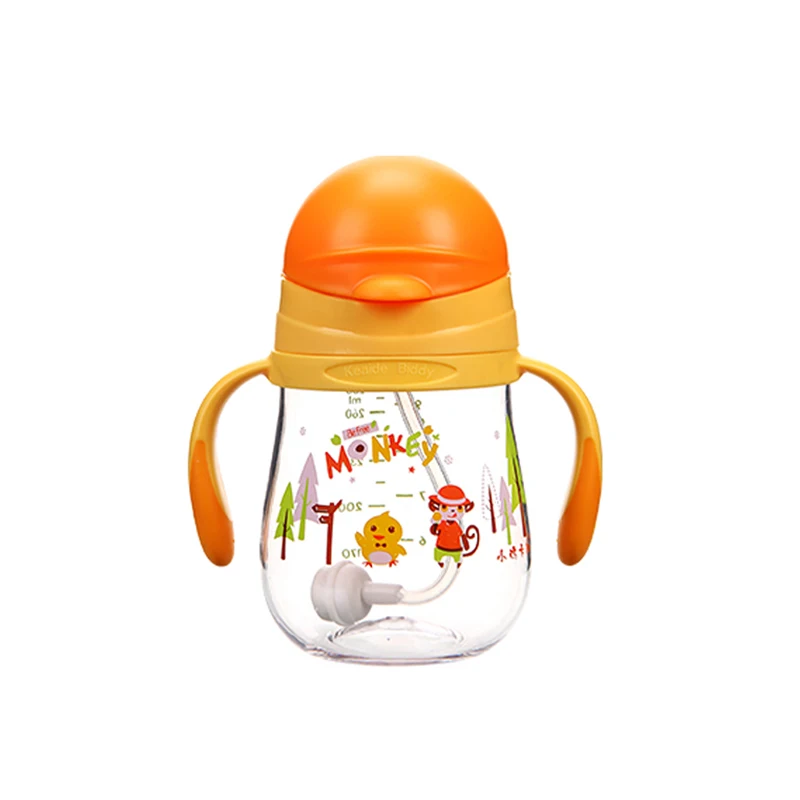 Factory Direct Sale cartoon crystal water bottle for kids cartoon design water bottle clear water bottle