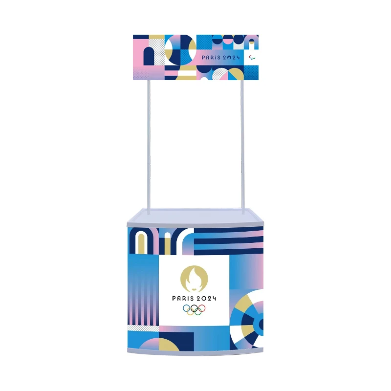 High Quality PP/ABS Material Display Table Supermarket Counter for Advertising Promotion Competitive Wholesale Price