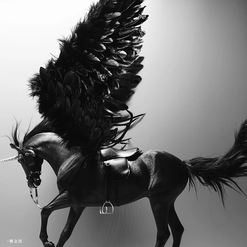 Customize lifelike resin horse statue JXK unicorn statue for home decor