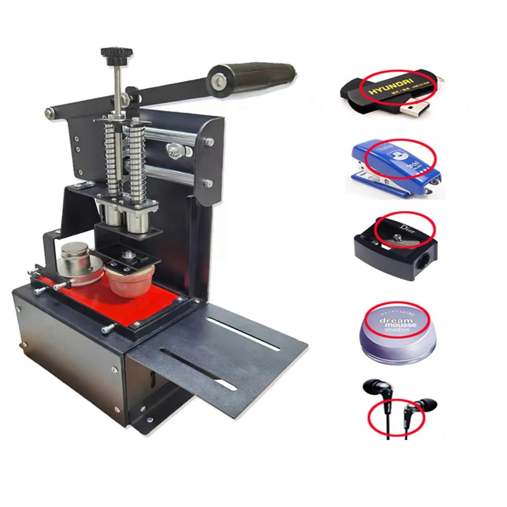 Min Desktop Manual Single Color Ink Cup Pad Printing Machine Pad Printer Unit For Pen Bottle