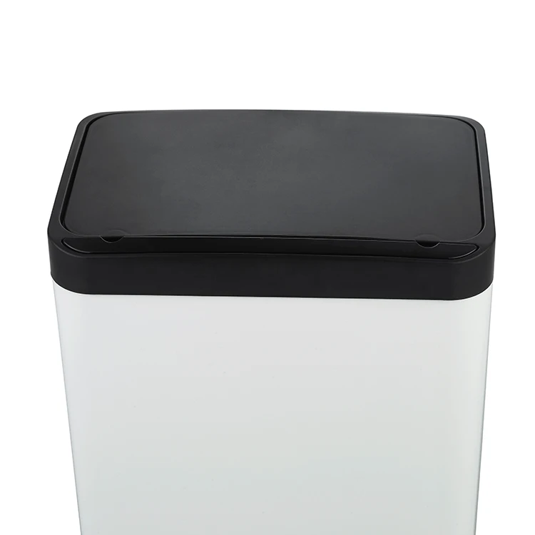 12 Gallon Pressing Type Waste Bin Touch Operated Trash Can for Home Office