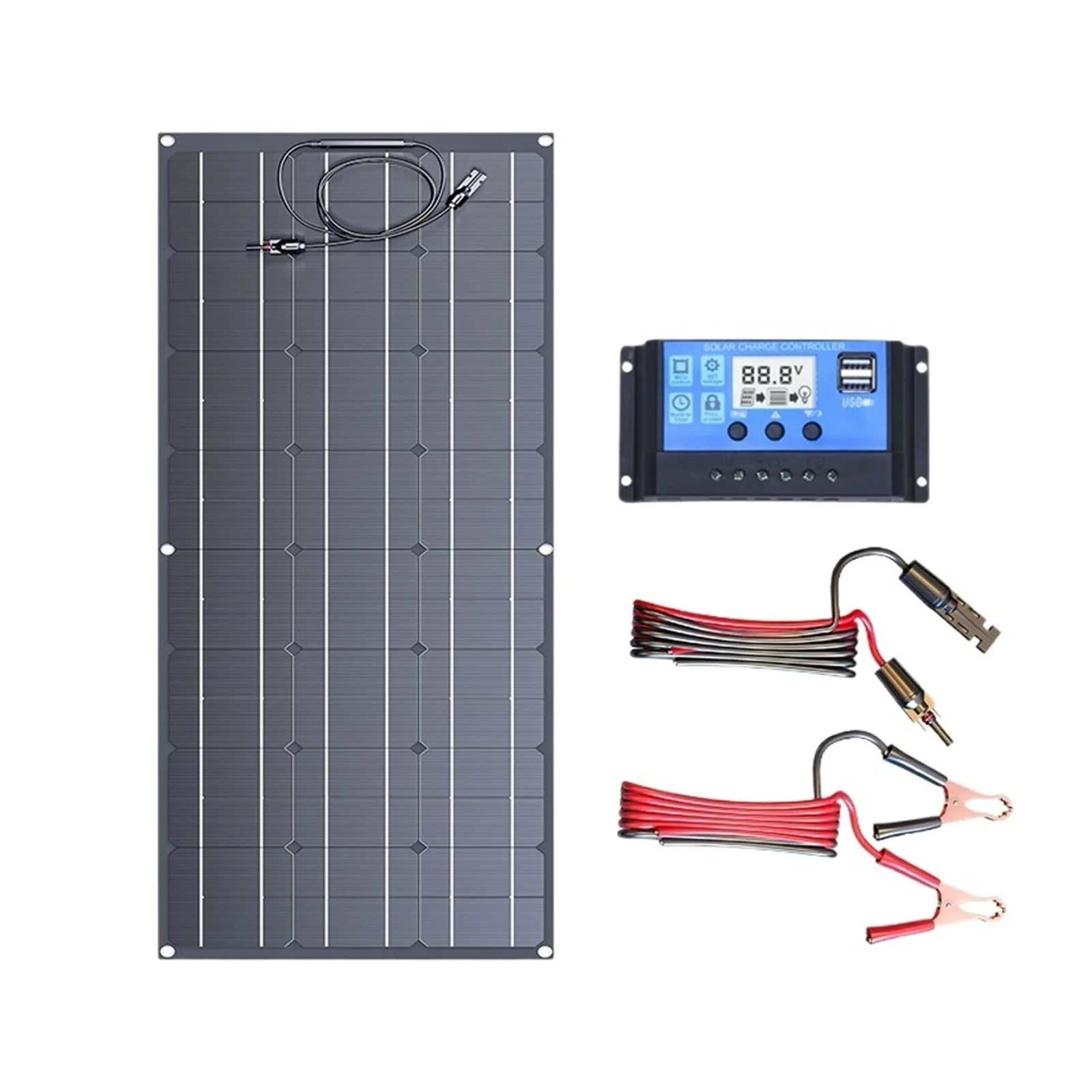SenHuo Flexible Solar 1500W 3000w Panel 12V Charger Cable Suitable For Outdoor RV Caravan Truck Camping