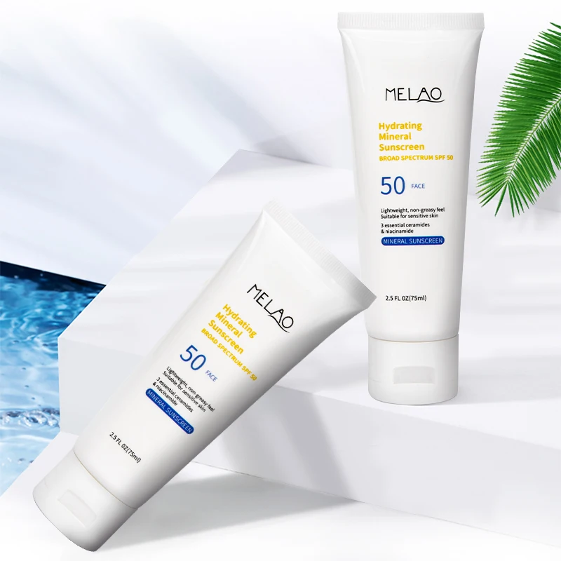 Sunscreen Whitening Spf 50 Sunscreen Cream Suitable for Sensitive Skin Anti-ultraviolet Repair Sunburned Skin Care Lotion